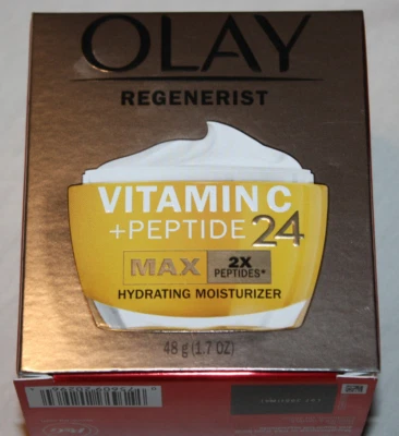 $32.58 • Buy Olay Regenerist Vitamin C + Peptide 24 Max Hydrating Moisturizer 1.7 Oz 48 G NEW