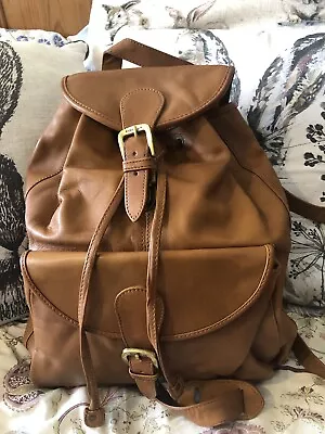 Hidesign Tan Leather Backpack/Rucksack *BNWT* • £45