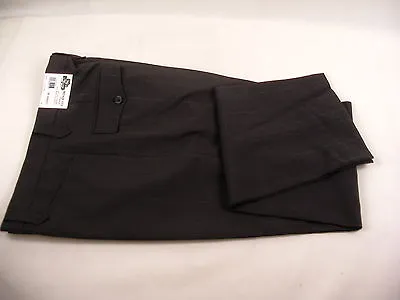 Mens Pants Mesquite Western Cut Classic Black Wool Blend NWT Wide Pin Stripe • $22