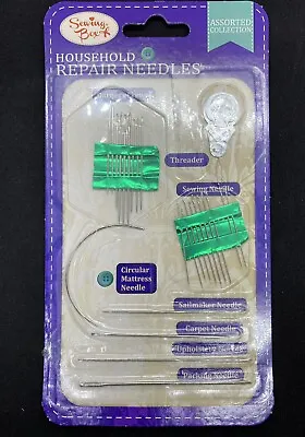 £2.69 • Buy Household Repair Sewing Needles Pack Upholstery Carpet Leather Curved New Sealed