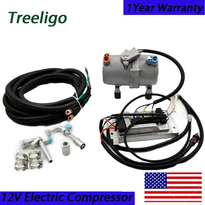 $350.99 • Buy Universal AC Electric Compressor 12V Auto Air Conditioning For Car Truck Boat