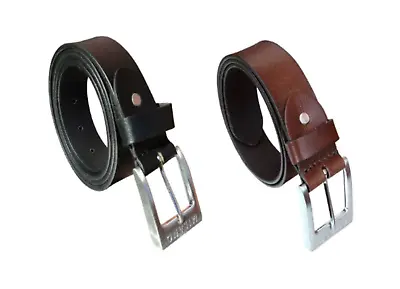 Men's Leather Belt Made With Full Grain Leather 28  - 48  1.5  Or 1.25  Wide • £17.18