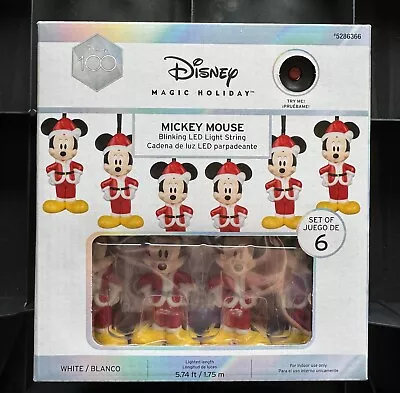 Disney Magic Holiday Mickey Mouse Blinking LED Light String • $24.95