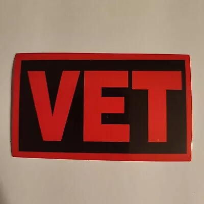 VET Veteran Motorcycle Helmet Bumper Sticker Decal Army Navy Marines Air Force • $3.99