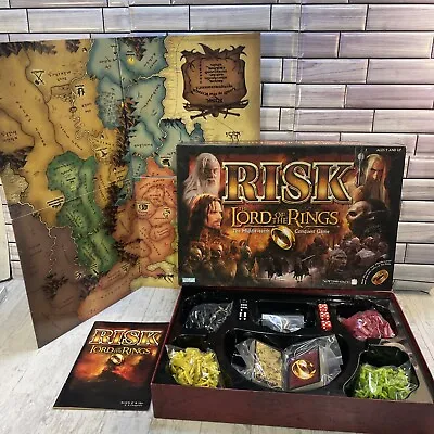 Risk The Lord Of The Rings The Middle-earth Conquest Game Parker Brothers W/ring • $18.50