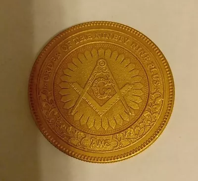 Masonic Coin Freemason Token Knights Templar Master Mason Challenge Coin • $7.95
