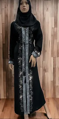 Latest Nida Embrodiery Abayas Modest Wear Hijaab Islamic Wear Dubai Style • £24.99