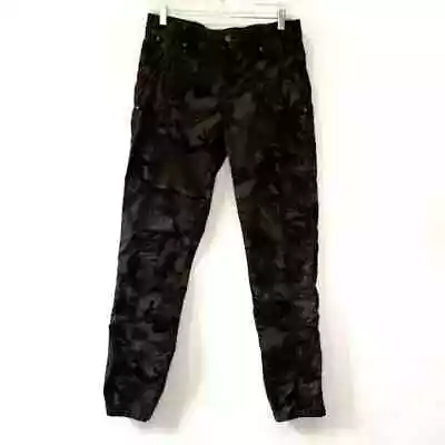 Anthropologie Marrakech Harrison Stretch Twill Camo Pants Size 28 Green • $29.95