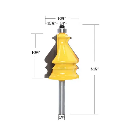 1pcs 1/4  Shank 1-3/4  Architectural Molding Router Bit • $18.61