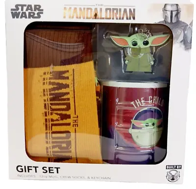 Star Wars The Mandalorian Baby Yoda Gift Includes 120z Mug /1 Socks/ Keychain • $19.99