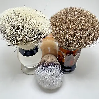 Vintage Shaving Brush Lot Of 3 • $35