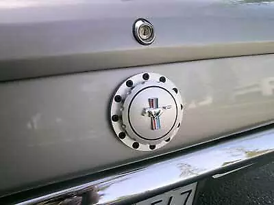 1964-73 Mustang; Twist-Off Gas Cap; With Tri-Bar  Running Horse Emblem; Billet • $160.79