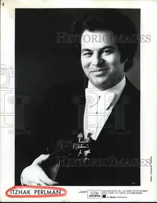 1984 Press Photo Violinist Itzhak Perlman - Hcp77131 • $12.99