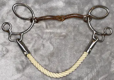 5 1/2'' Sweet 6 Combo Hackamore Sweet Iron Snaffle Bit Rope Nose • $35