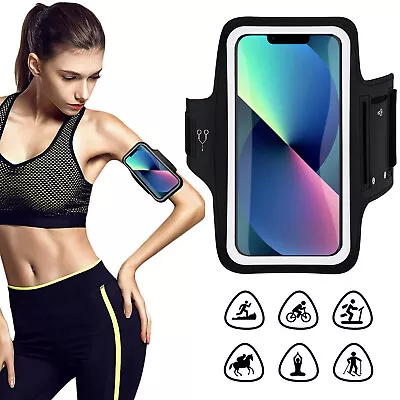$22.85 • Buy For IPhone 11 12 13,Pro,Max [Touchscreen] Running Armband Phone Holder AU Lot