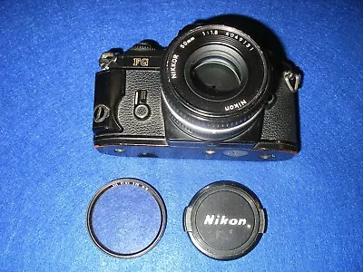 VINTAGE 1986 NIKON FG 35mm SLR FILM CAMERA RARE BLACK VERSION #8573835 JAPAN • $7.68