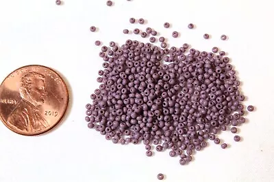 Antique/Vintage Micro Seed Beads-14/0 Opaque Purple-3 Gram Bags • $6.25