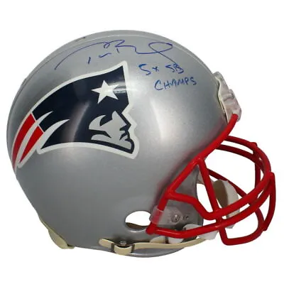 Tom Brady Autographed  5x SB Champs  Authentic Patriots Proline Helmet TriStar • $2695.50