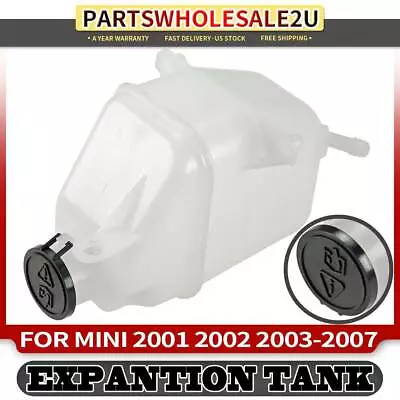 Pressurized Coolant Reservoir W/ Cap For Mini Cooper 2002-2008 1.6L 17107509071 • $21.29