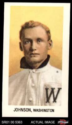 1909 T206 Reprint #236 Walter Johnson Portrait Senators HOF VARIATION 8 - NM/MT • $13