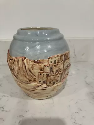 Slip Cast Vase American Southwest Landscape  • $25