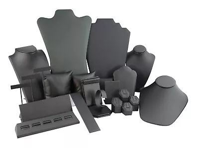 £8.99 • Buy Black Leatherette Jewellery Display Items - Ring, Earring, Watch, Necklace Etc