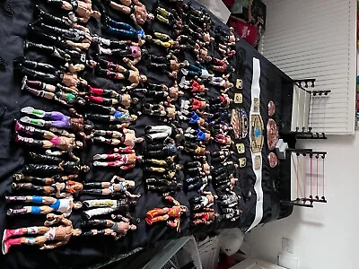 £200 • Buy WWE Wrestling Huge Bundle 63 Figures And 2 Ring With Accessories 