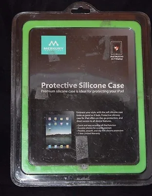 Merkury Protective Silicone Case For IPad - Green • $6.99