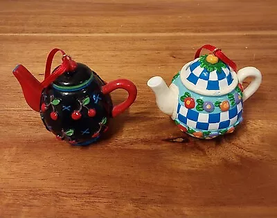 2 Vintage Mary Engelbreit Teapot Ornaments • $15