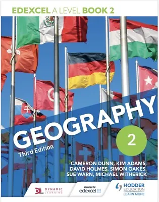 A Level/Year 2 Geography Edexcel Textbook HODDER EDUCATION • £5