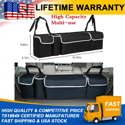 High Capacity Multi-use Car Seat Back Organizers Black Bag Interior Accessories • $14.46