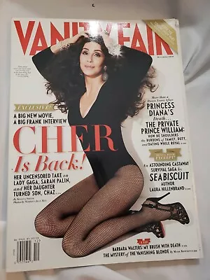 2010 December Vanity Fair Magazine - Cher - Beautiful Seabiscuut Princess Diana • $6.75