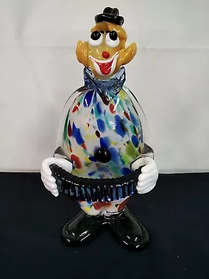 Vintage Murano Hand Blown Glass Clown Multicoloured 28cm High • £20