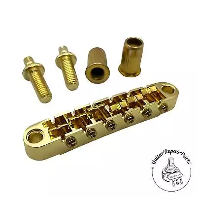 Ibanez 2BGGBP6GD Gibraltar Performer 6-String Tune-O-Matic Guitar Bridge - Gold • $59.80