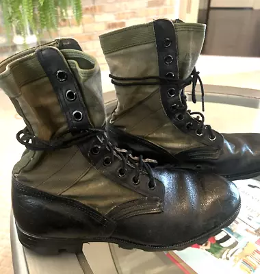 Vintage 1985 Combat Boots Spike Protective Military Jungle 10.5 R • $29