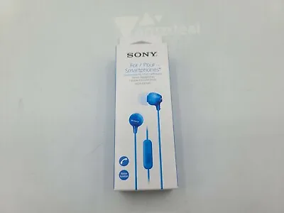 Sony MDREX15AP Earbuds With Mic Blue -NEW- H41 • $10