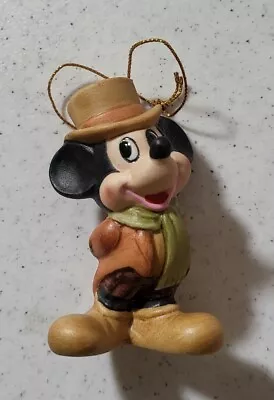 Disney Mickey Mouse Christmas Carol Porcelain Ornament Vintage • $3.99