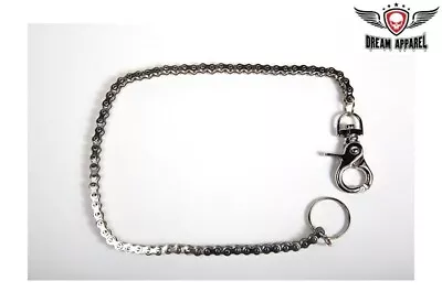 19  Inches Long Chrome Motorcycle Biker Fashion Wallets Keys Chain • $27.99