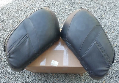 $1125 • Buy HARLEY V ROD VRSC VRSCF MUSCLE 09-Later OEM LEATHER SADDLE BAGS HD# 91172-09 GC