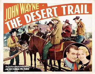 THE DESERT TRAIL Movie POSTER 22x28 Half Sheet B John Wayne Mary Kornman Paul • $17.98