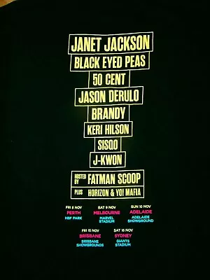 RARE RNB FRIDAYS 2019 Fox FM CONCERT T-SHIRT JACKSON 50 CENT JASON DERULO J-KWON • £36.60