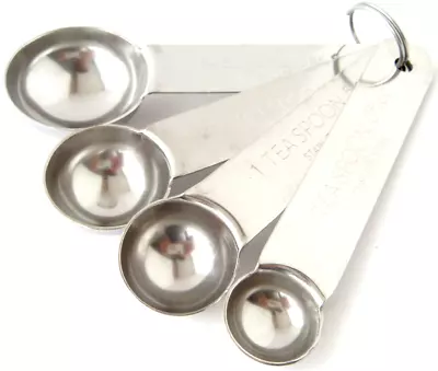 Measuring Spoons Set Stainless Steel Spoons Stackable Spoons Measuring Cups Set • £7.95