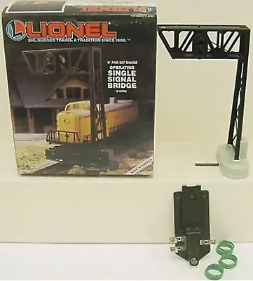 Lionel Operating Single Metal Signal Bridge Accessory 6-12763! O Gauge Train • $34.99