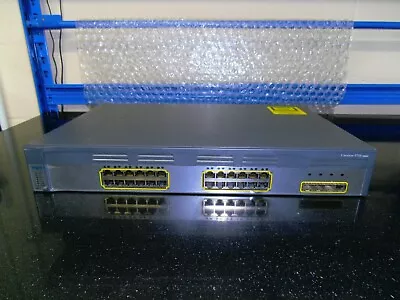 Cisco  WS-C3750G-24TS-S  24-PORT Gigabit Switch + 4 X SFP Ports • £40
