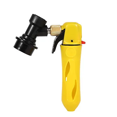 CO2 Injector Draft Beer Dispenser Ball Lock For Homebrew Soda Valve Yellow • £17.56