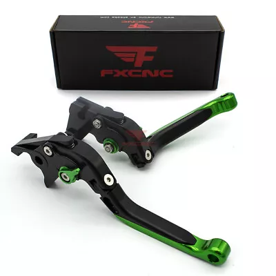 FXCNC Clutch Brake Levers For ZX6R ZX7R ZX10R NINJA250R NINJA300R NINJA650R Z750 • £29.99