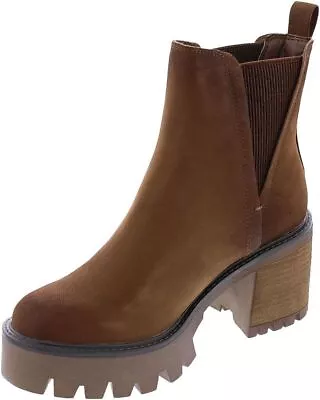 Mia Rusty Cognac Women's Platform Chelsea Boots GS1373401 • $77