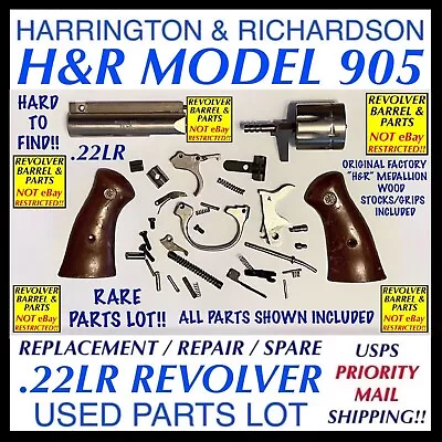 Harrington & Richardson “model 905” .22lr Revolver Used Parts Lot - 22lr H&r 905 • $160.23