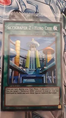 Yu-Gi-Oh! Promo Card - SEALED Super Rare Skyscraper 2 - Hero City (OPTP-EN005) • £15