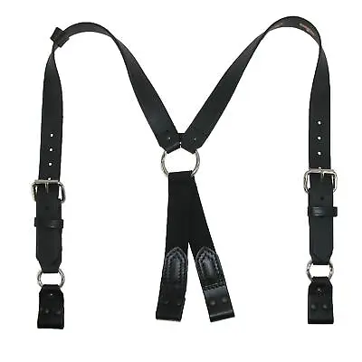 $89.95 • Buy New Boston Leather Leather Loop End Fireman Work Suspenders